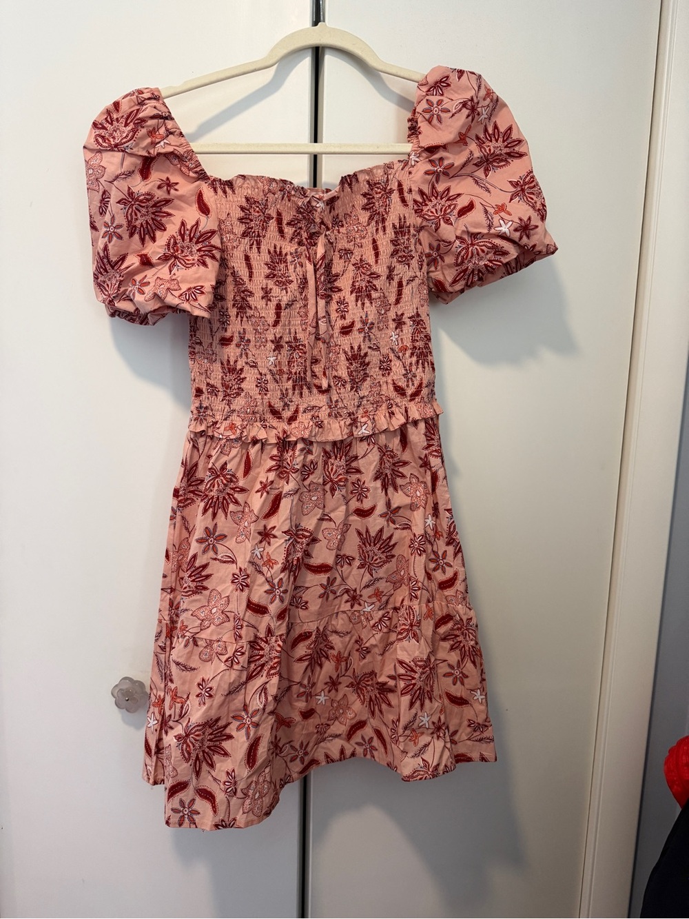 BB Dakota by Steve Madden Pink Floral Puff Sleeve Mini Dress